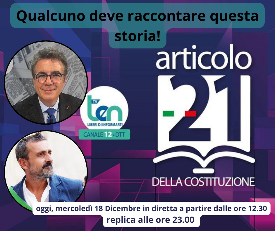 Art 21 della Costituzione qualcuno deve raccontare questa storia